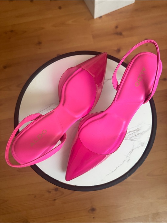 Aldo Shoes - ALDO Hot Pink Pointed Slingback Heels